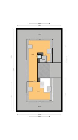 Floorplan - Noordstraat 23D, 2411 BG Bodegraven